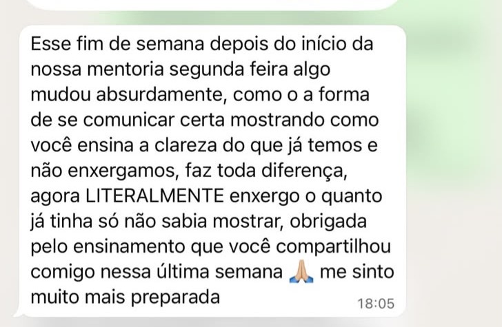 Depoimento de aluna do MDE