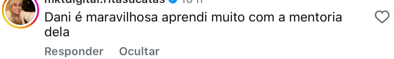 Depoimento de aluna do MDE